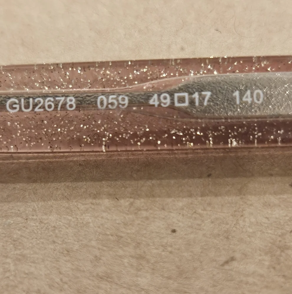 Guess Light Brown Transparent Glasses